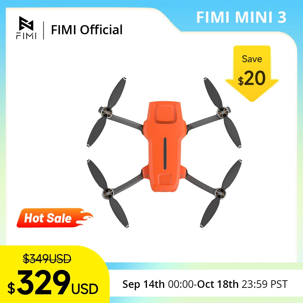 FIMI X8 Mini 4K Camera Drone – Compact HD Aerial Photography Drone with Wind Resistance