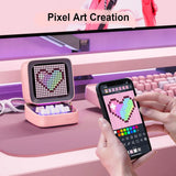 Retro Pixel Art Bluetooth Speaker | Portable, LED Display