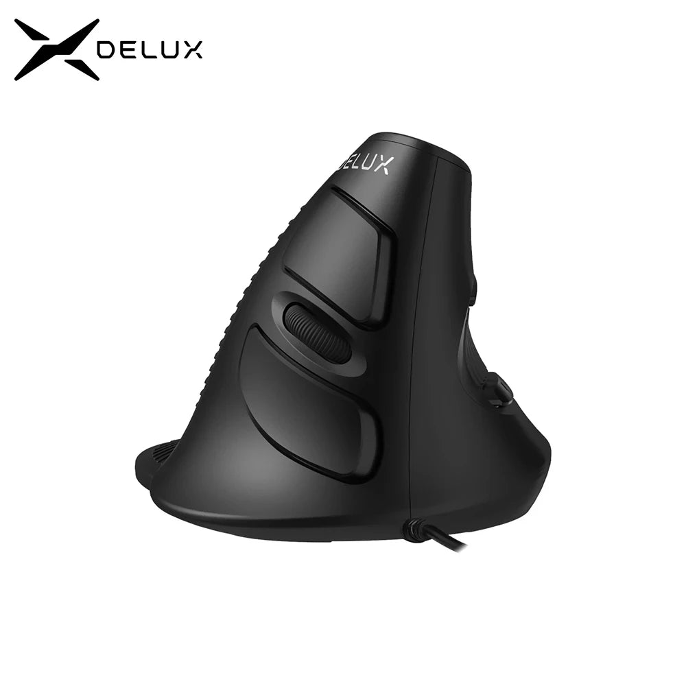 Delux M618 BU Ergonomic Vertical Mouse | Wireless, Rechargeable