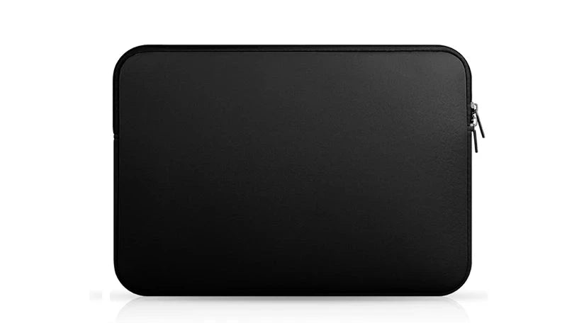 Casual Laptop Sleeve | Cotton Fabric, Zipper Closure, Unisex, Solid Pattern