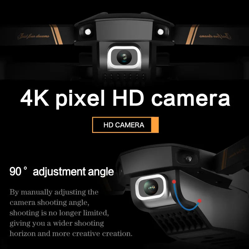 4k HD Wide Angle Camera Drone with Dual Camera