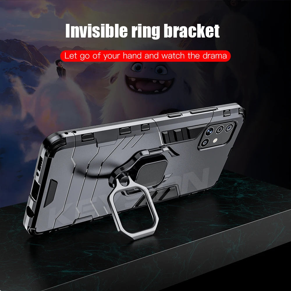 Shockproof Case for Samsung | Magnetic, Ring Holder, Kickstand