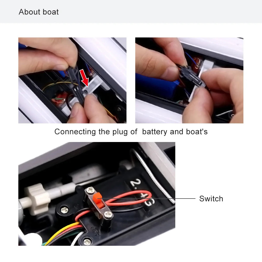 LSRC-B8 RC High Speed Boat | 2.4GHz, 60-80m Range, 30min Runtime