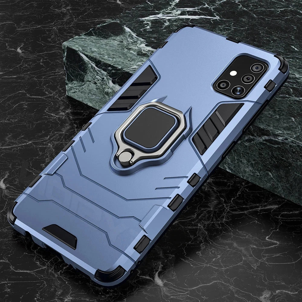 Shockproof Case for Samsung | Magnetic, Ring Holder, Kickstand