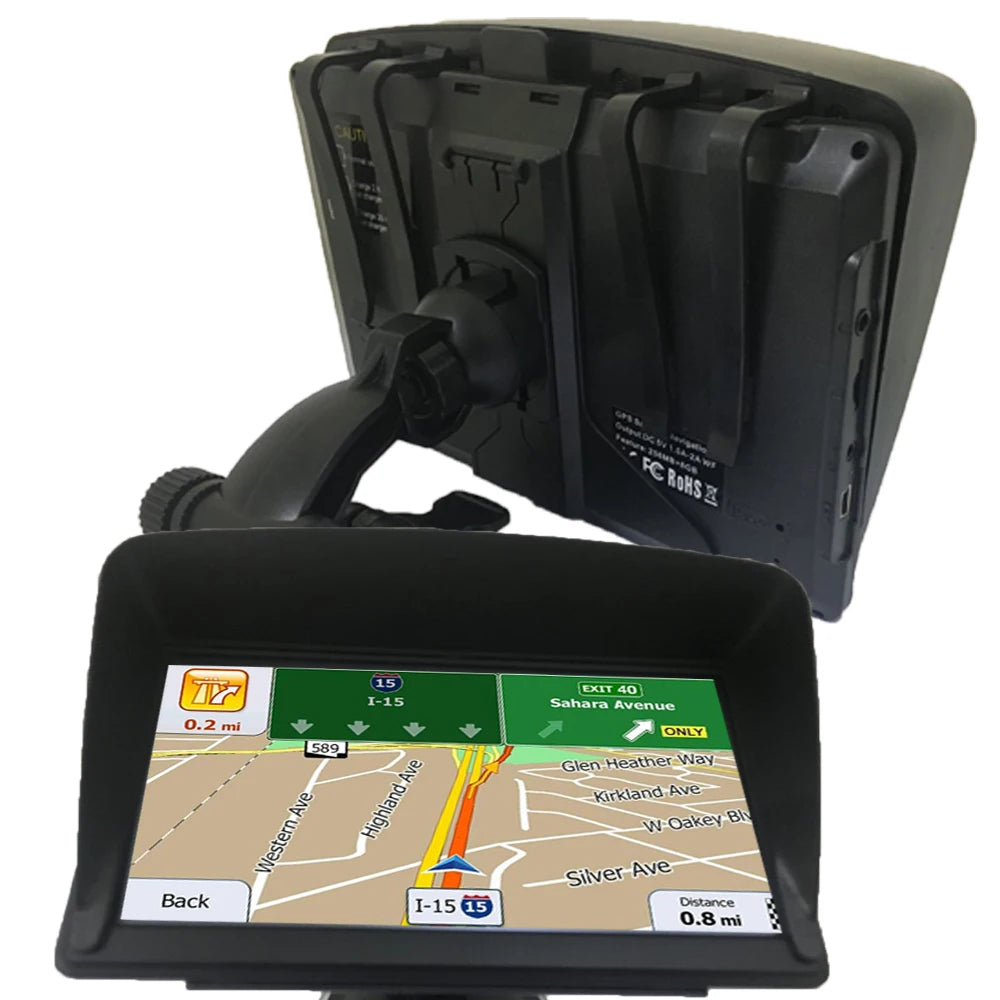 7" Car GPS Navigation 8GB | Touch Screen, FM, MP3/MP4