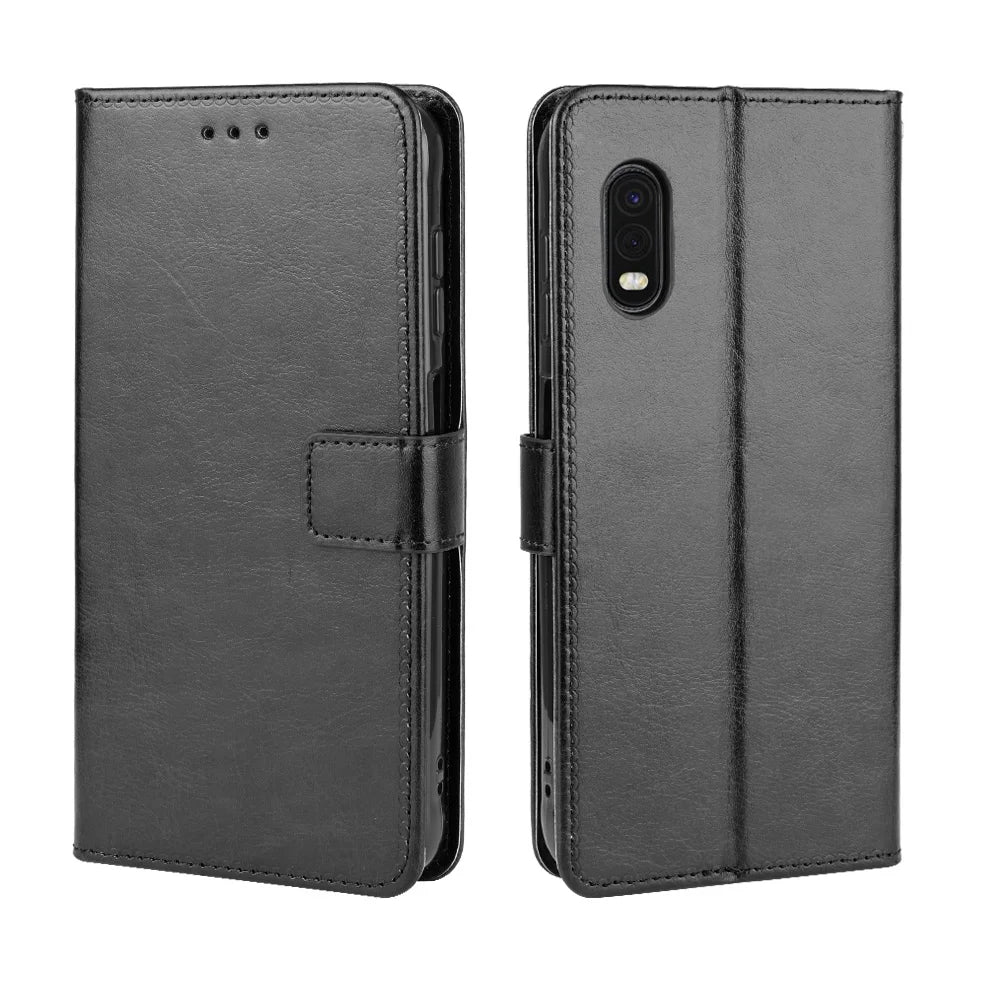 Leather Flip Case for Samsung | Geometric Pattern, Matte Finish