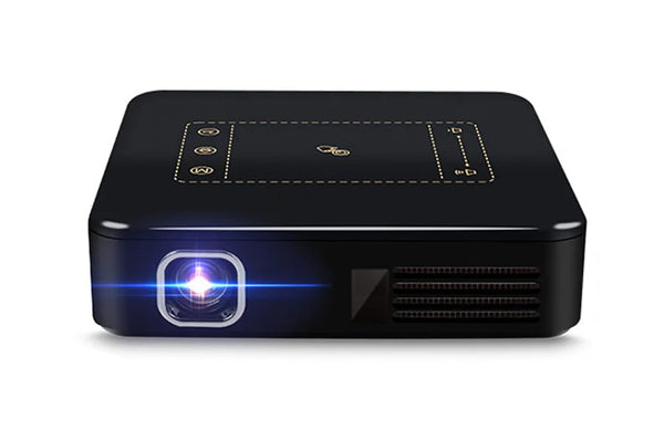 WZATCO D13 Android Mini Pocket Projector | DLP, 3000 Lumens, Auto Keystone