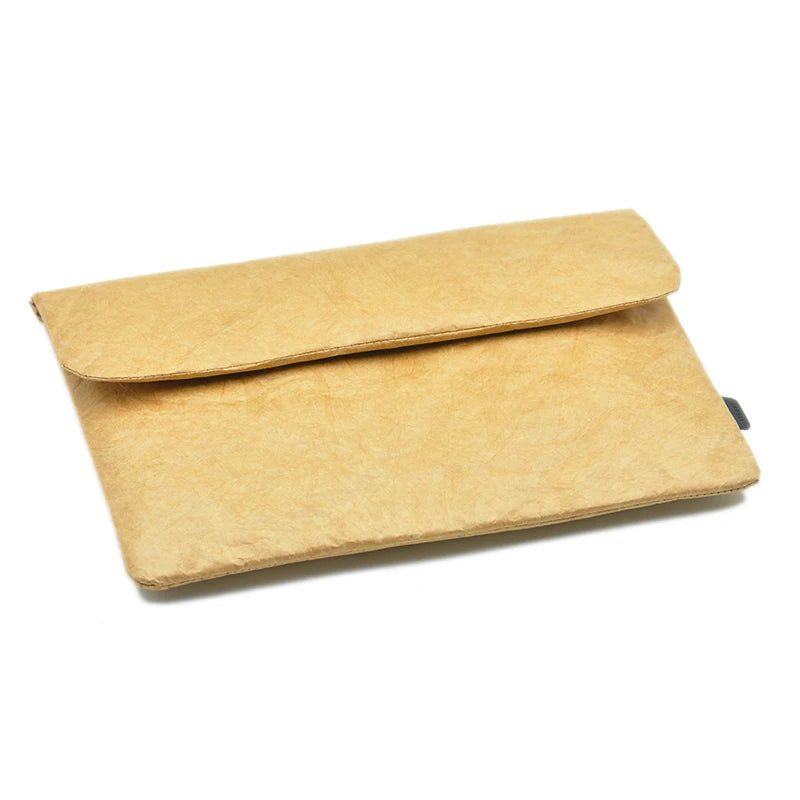 Tyvek Fiber Paper Laptop Sleeve Case | Microfiber, Hasp Closure, Unisex