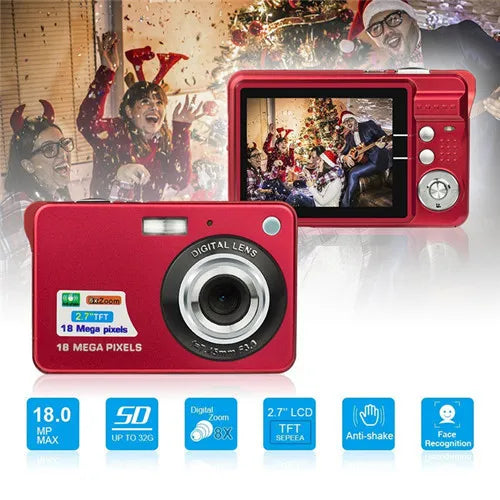 21MP HD Digital Video Camera | 1080P, 2.7 inch LCD, Rechargeable