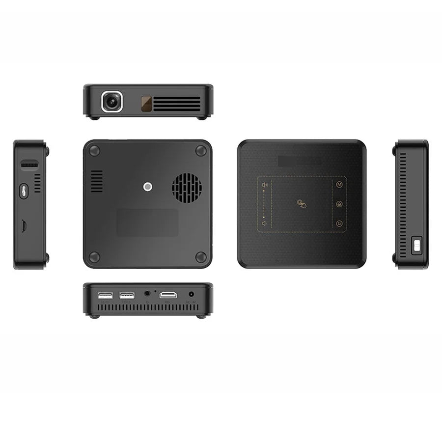 WZATCO D13 Android Mini Pocket Projector | DLP, 3000 Lumens, Auto Keystone
