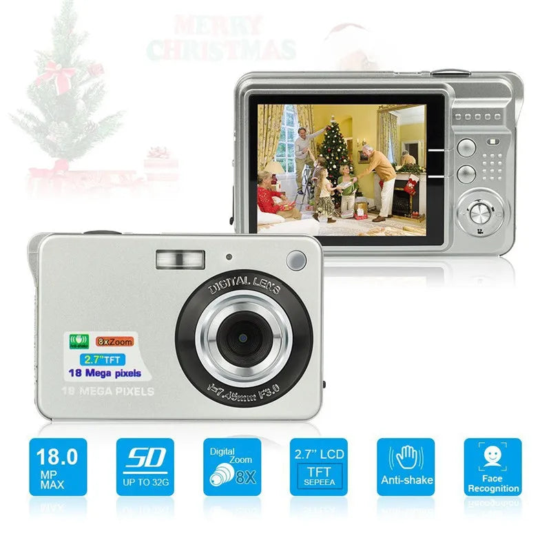 21MP HD Digital Video Camera | 1080P, 2.7 inch LCD, Rechargeable