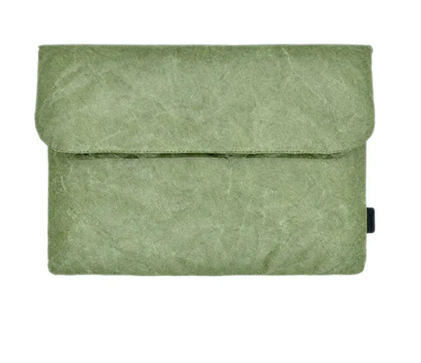 Tyvek Fiber Paper Laptop Sleeve Case | Microfiber, Hasp Closure, Unisex
