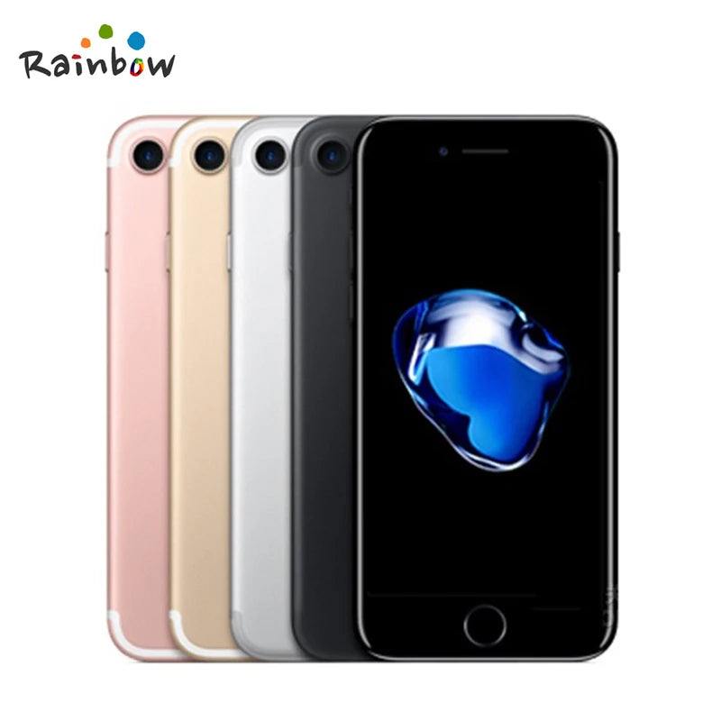 Apple iPhone 7 4G LTE Cell Phone 32/128GB/256GB IOS 12.0MP + 7.0MP Camera Quad-Core Fingerprint 4.7" 4K Video