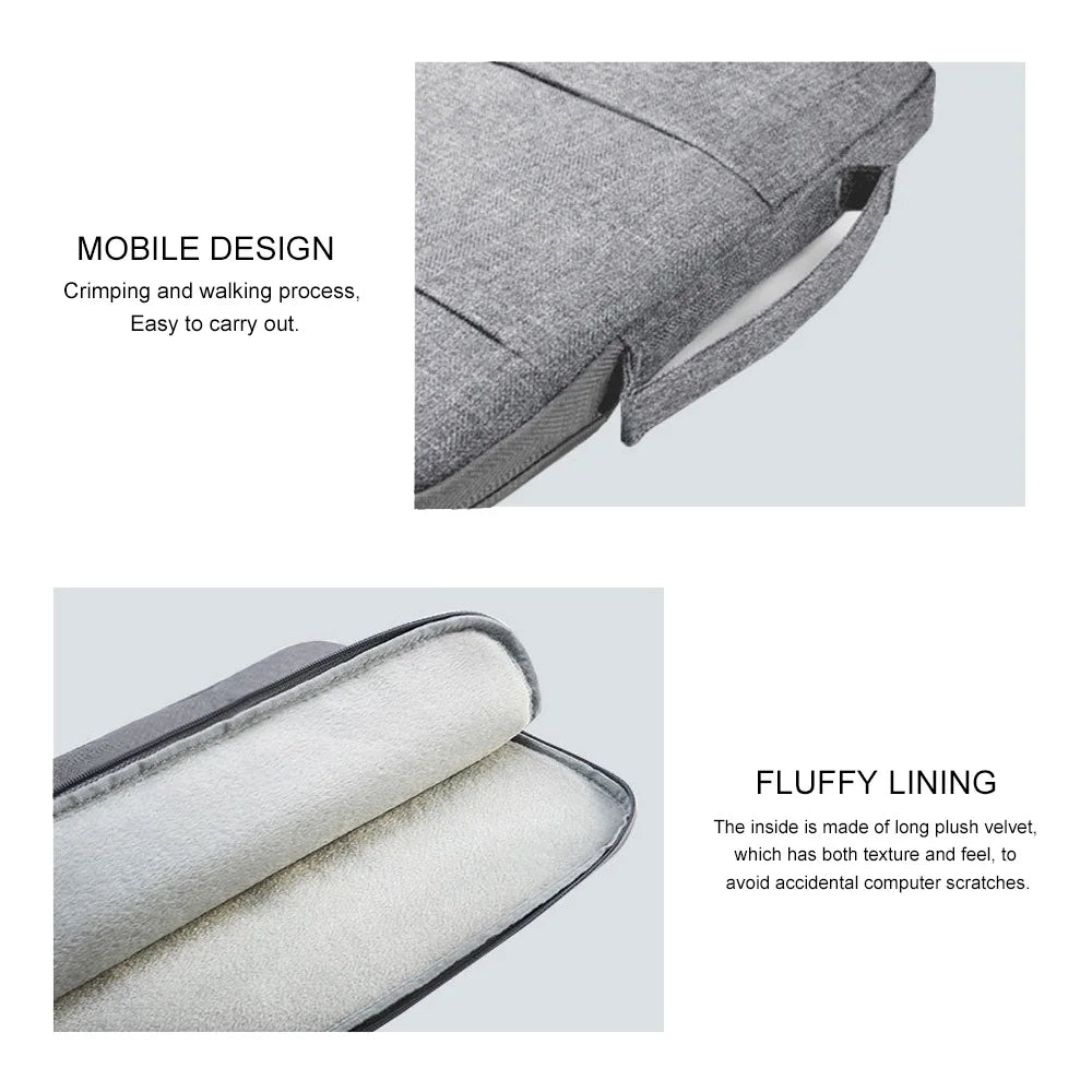 Briefcase Case for MacBook Air | Denim, Portable, Zipper, Universal Compatible