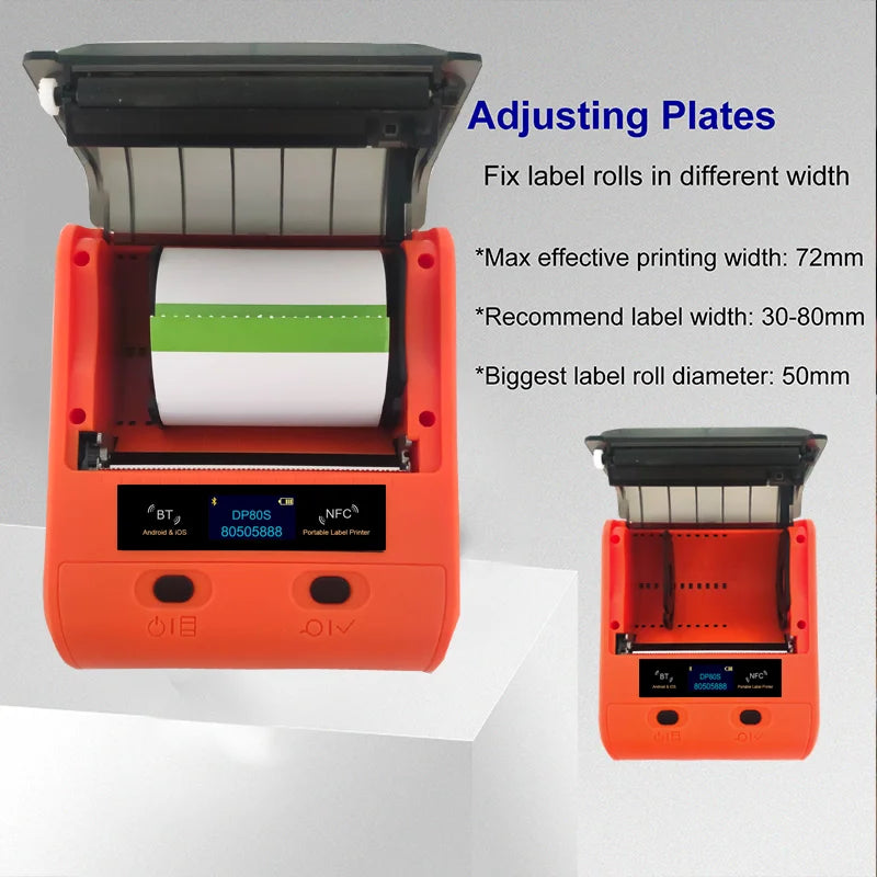 UniPlus Wireless Thermal Label Printer | Bluetooth, Portable