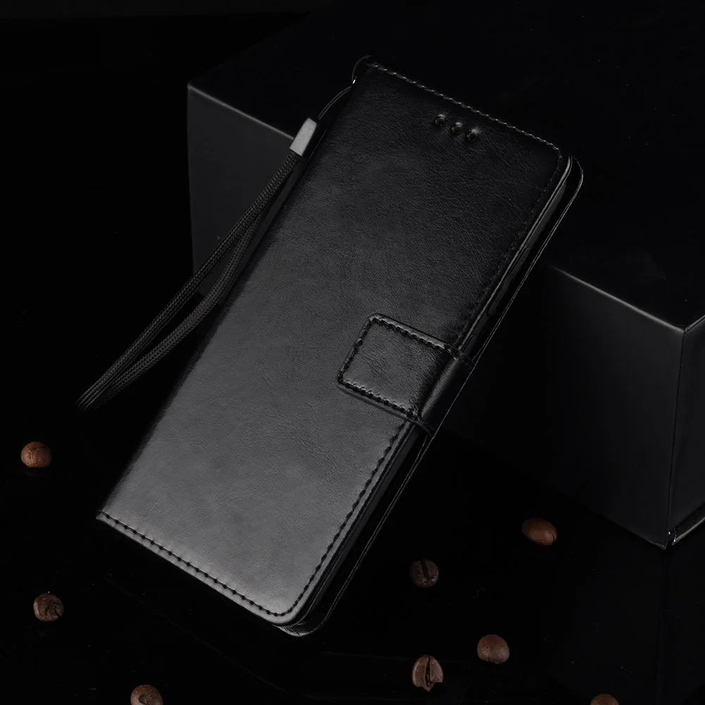Leather Flip Case for Samsung | Geometric Pattern, Matte Finish