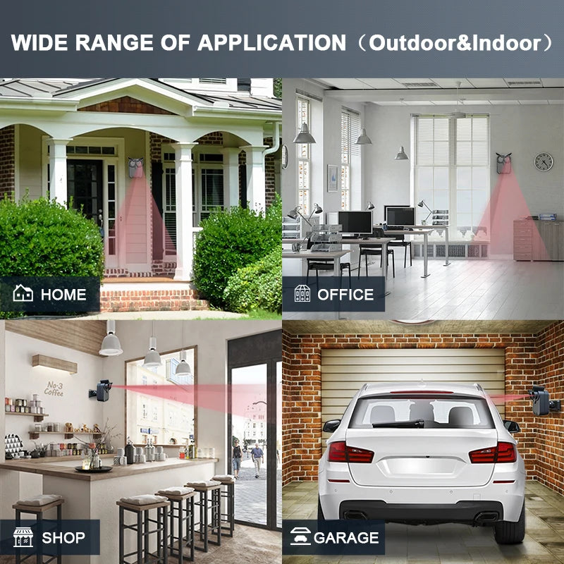 HTZSAFE Wireless Driveway Alarm | Motion Sensor, Long Range