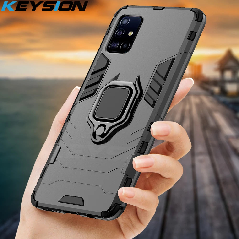 Shockproof Case for Samsung | Magnetic, Ring Holder, Kickstand
