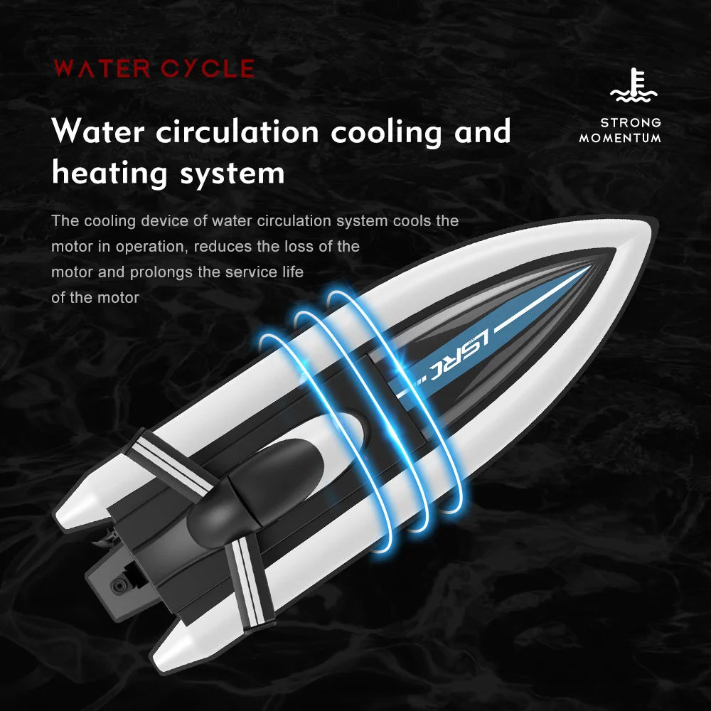 LSRC-B8 RC High Speed Boat | 2.4GHz, 60-80m Range, 30min Runtime