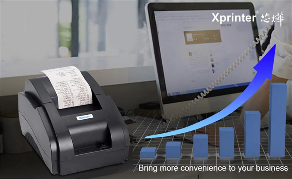 Xprinter 58mm Thermal Receipt Printer | Bluetooth, USB, 90mm/s