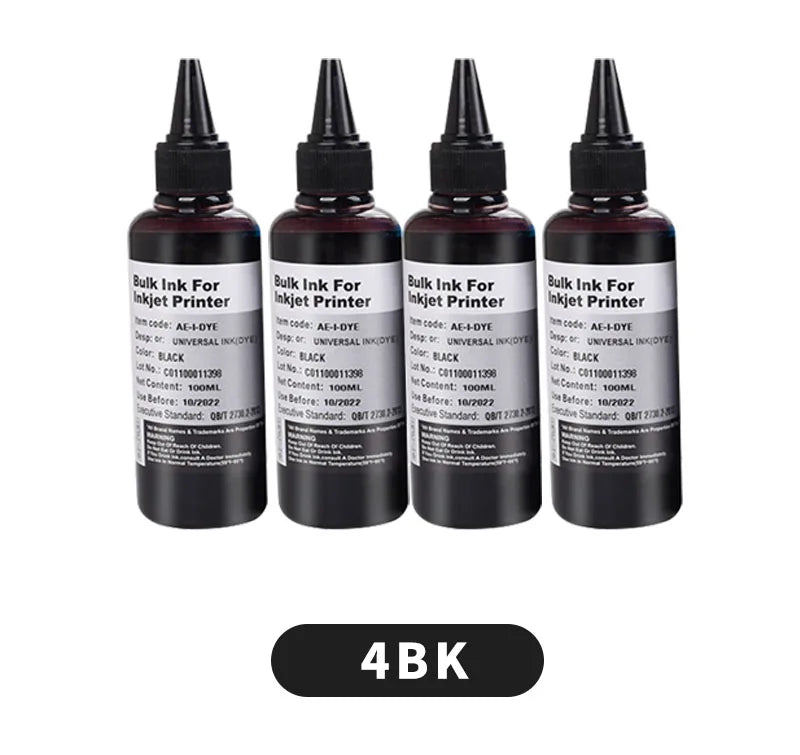 Aomya 100ml Universal Dye Ink Refill Kit | Multi-Brand Compatible