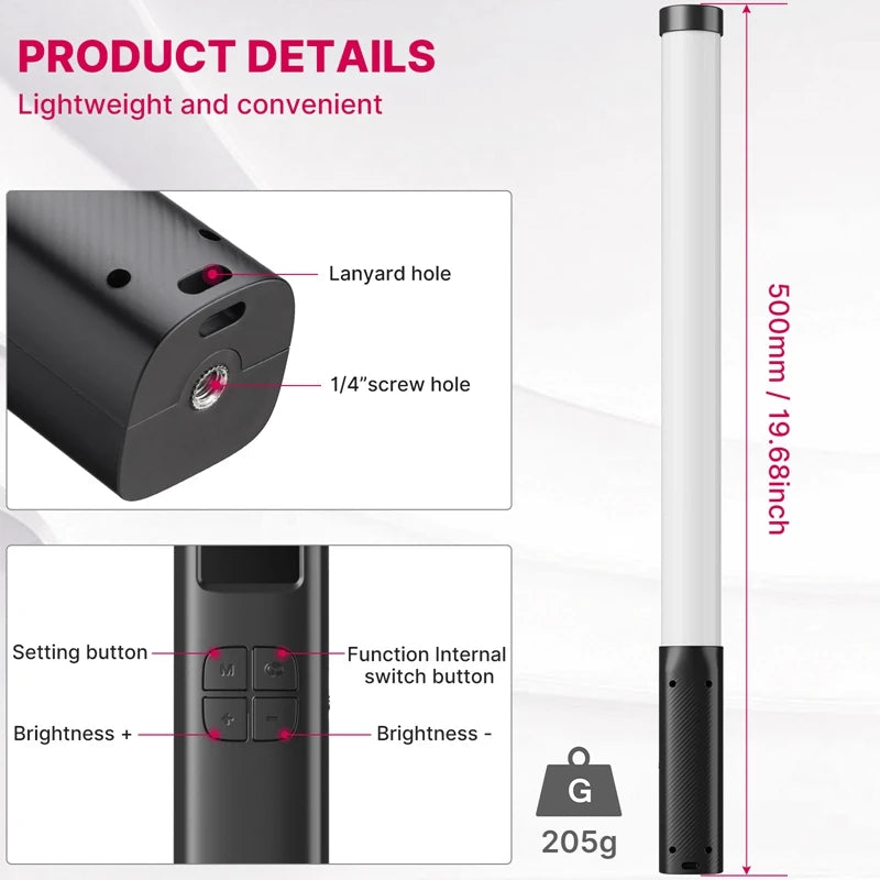 Ulanzi VL119 Light Wand | RGB, Handheld, Video Photography