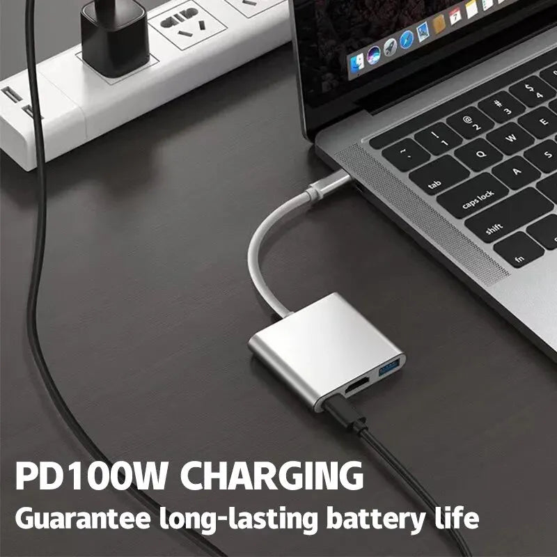 USB-C Hub Docking Station - Multi-Port Type-C Adapter