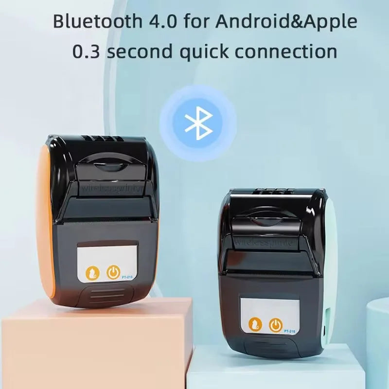 58mm Bluetooth Portable Thermal Printer | Mini, 40ppm, Mobile