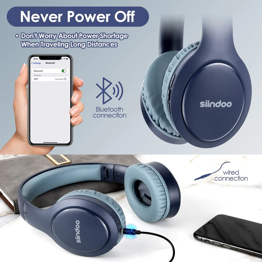 Bluetooth 5.0 Foldable Headphones | Balanced Armature, Mic