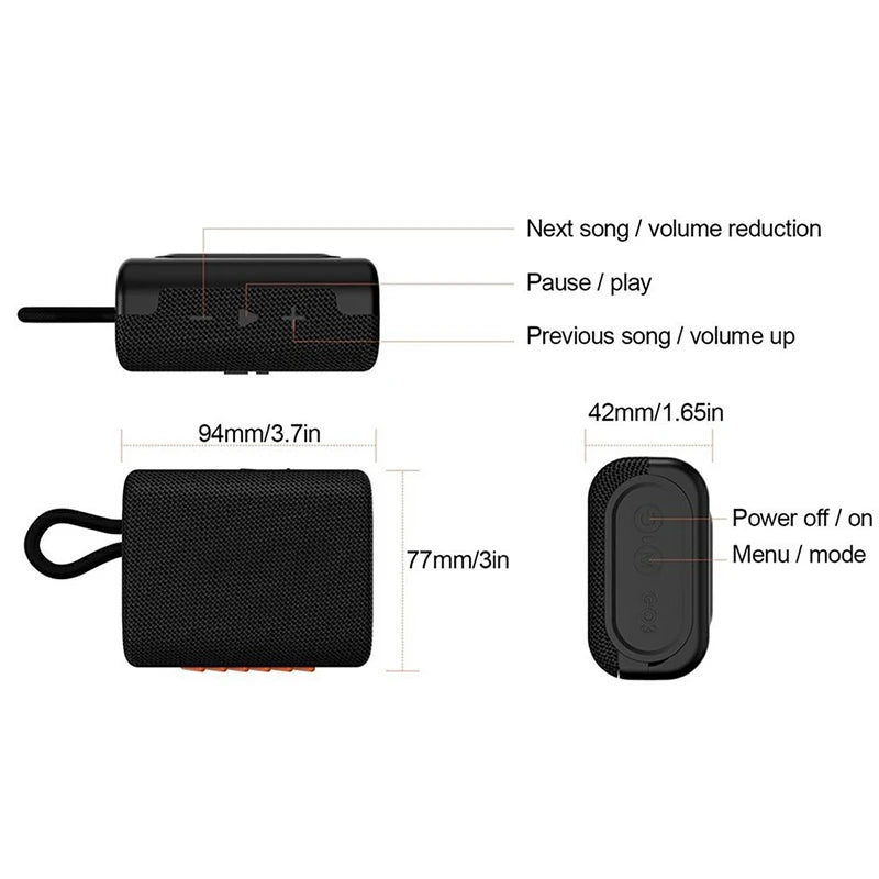 JBL Go 3 Portable Bluetooth Speaker - Waterproof Wireless Audio