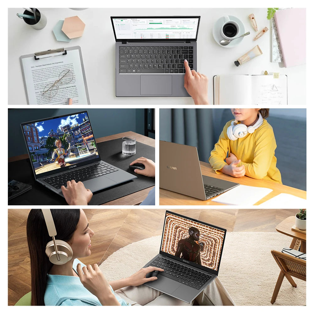 CHUWI GemiBook XPro 14 inch UHD Laptop | 3.4GHz Turbo, Gaming, Expandable Storage