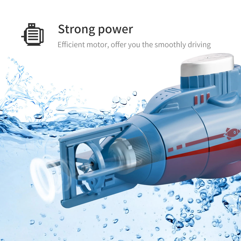 Mini RC Submarine | Remote Control, 5m Range, 23-25min Runtime