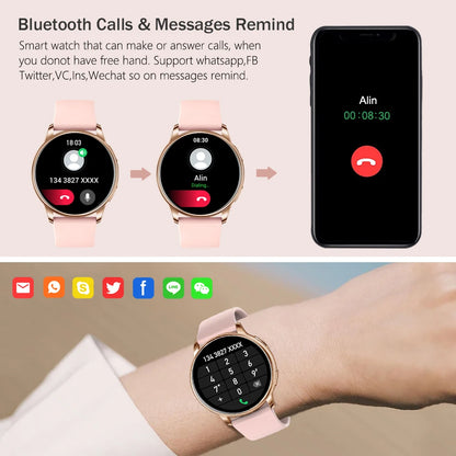 WEEDOM Custom Dial Bluetooth Call Smart Watch | Fitness Tracker, Remote Control