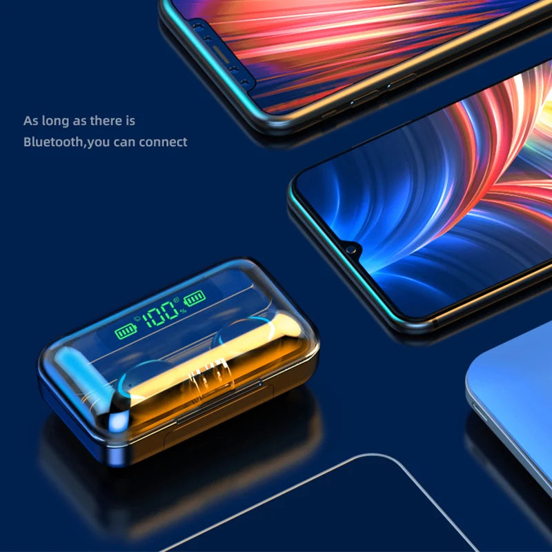 9D Stereo Sports Earbuds | Waterproof, ANC, Bluetooth 5.0