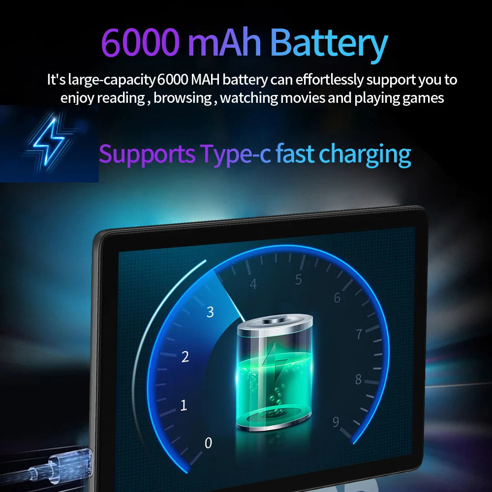 10.1" Tablet | Android 12, Octa Core, 128GB, Dual Camera, FM