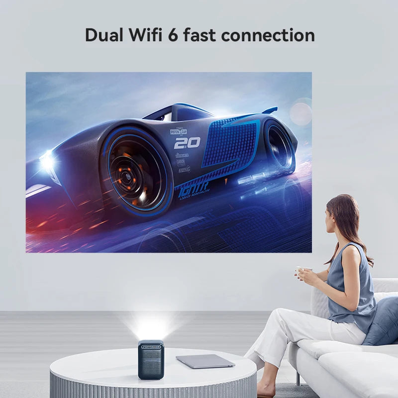 Mini WiFi Auto Focus Portable Projector | 450 ANSI, 1080P, Bluetooth