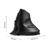 Delux M618 BU Ergonomic Vertical Mouse | Wireless, Rechargeable