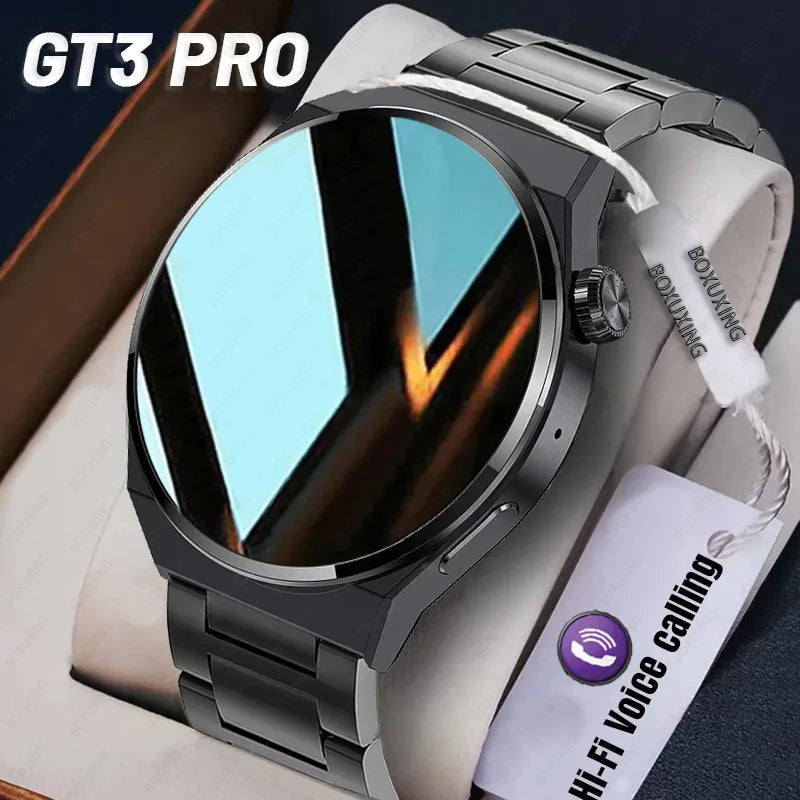 GT3 Pro Bluetooth Smart Watch | NFC, Heart Rate, Blood Pressure, 1.36 inch