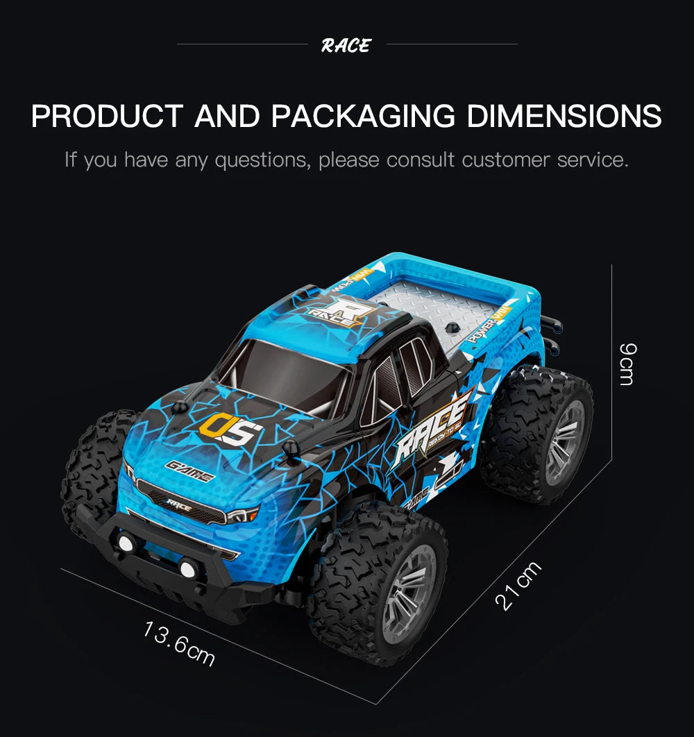4WD Toy Remote Control Car | Lithium Battery, 30m Range, Metal