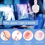 LED Wired Gaming Headphones | Active Noise Cancellation, Dual Drivers