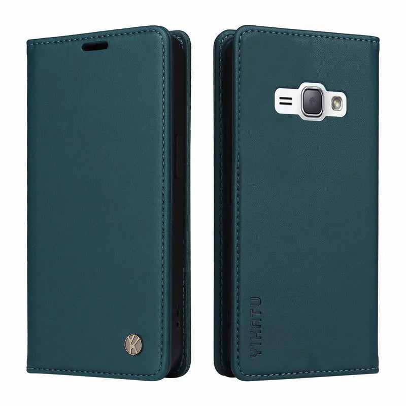 Flip Leather Case for Samsung Galaxy | Floral, Lanyard, Card Slots