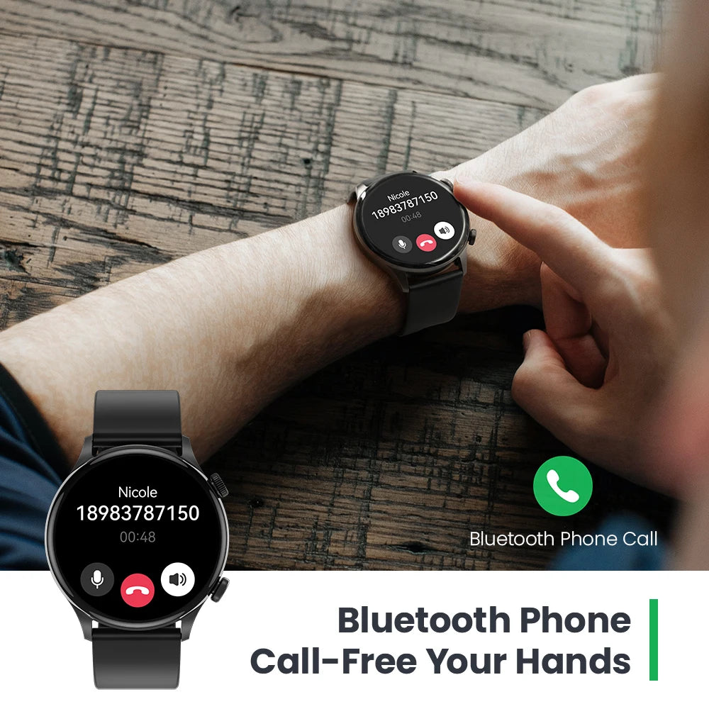 Solar Plus RT3 Smart Watch | Solar Charging, Fitness Tracker, Heart Rate