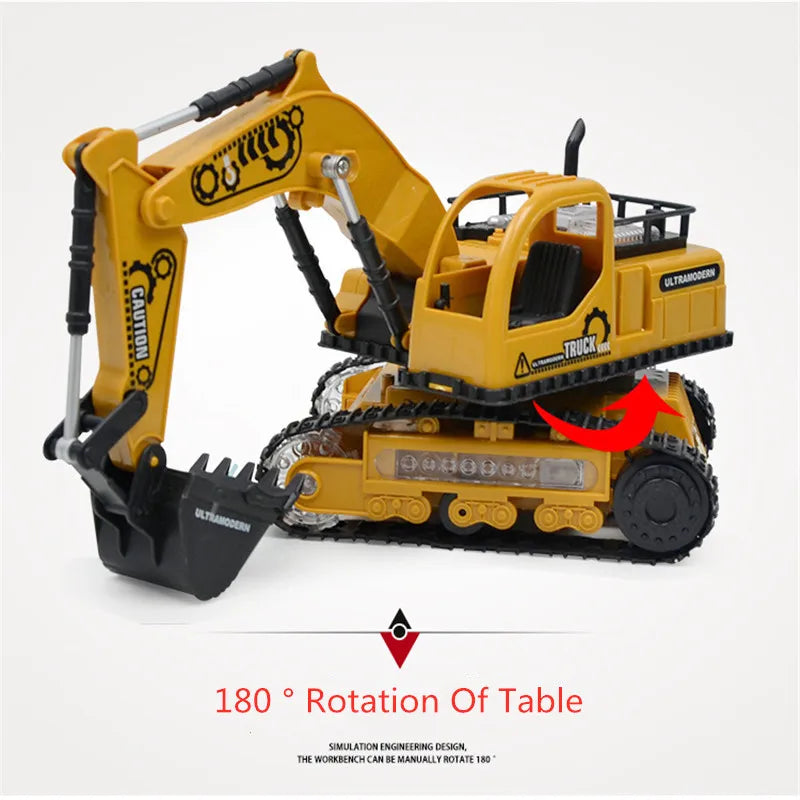 RC Excavator with Music and Light | 10m Range, Lithium Battery