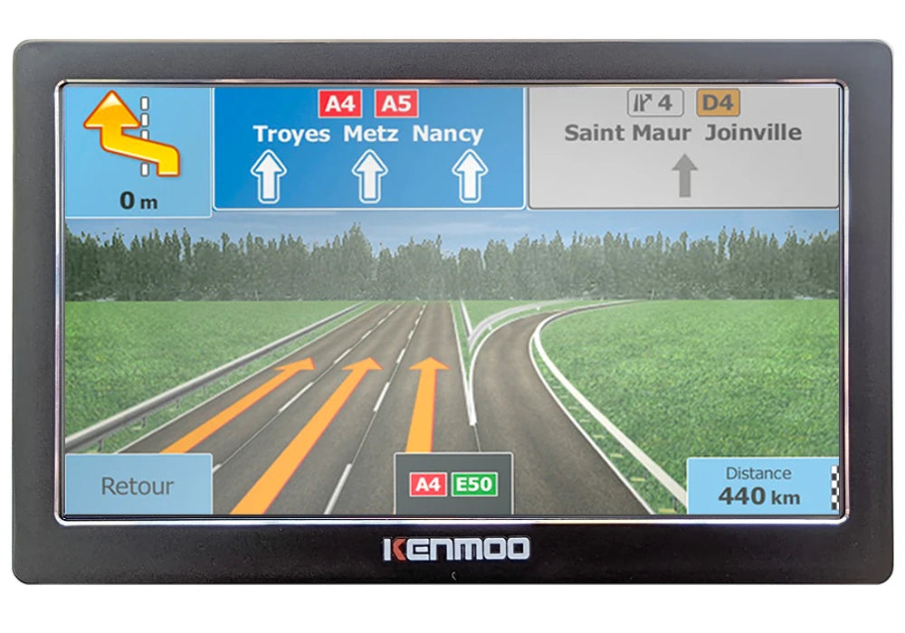 7" HD GPS Portable Navigator | Touch Screen, FM, Compact