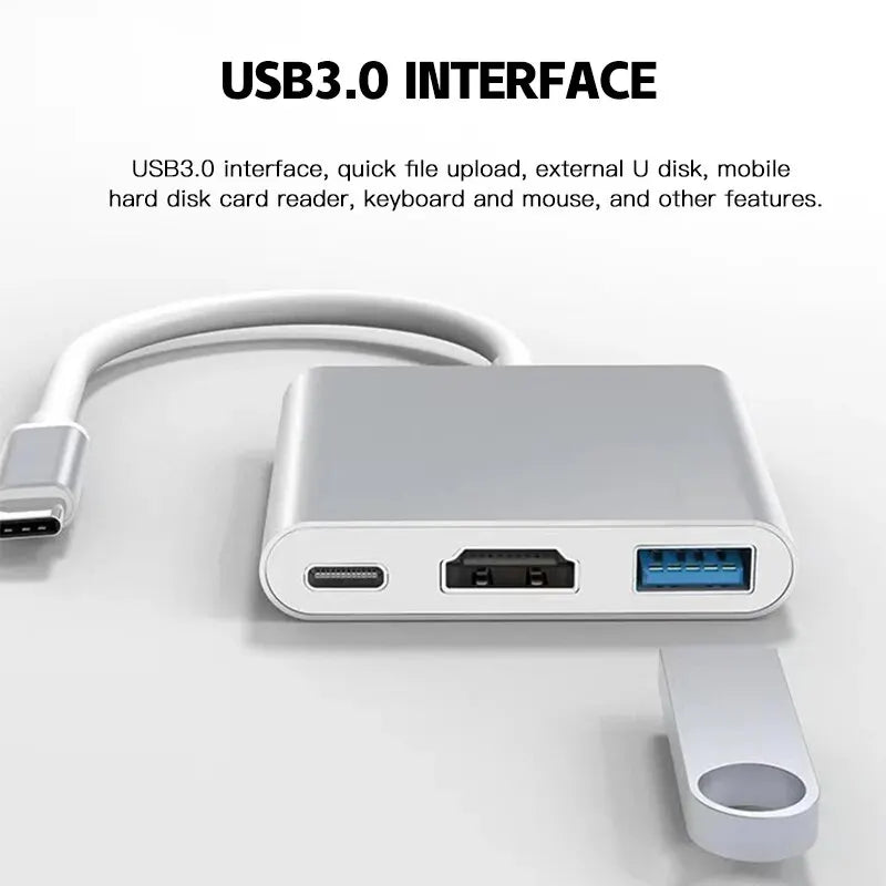USB-C Hub Docking Station - Multi-Port Type-C Adapter