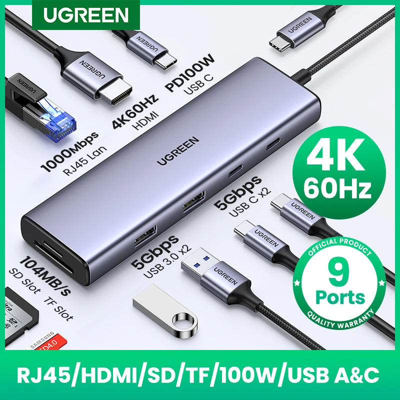 USB C HUB Type C to Multi USB 3.0 HUB HDMI Adapter Dock for MacBook Pro and Huawei Mate