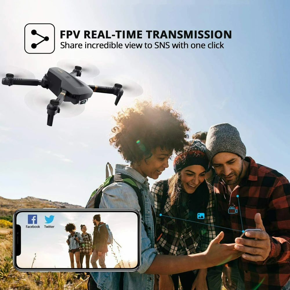 4K HD Dual Camera Drone | Wide Angle, FPV, Professional