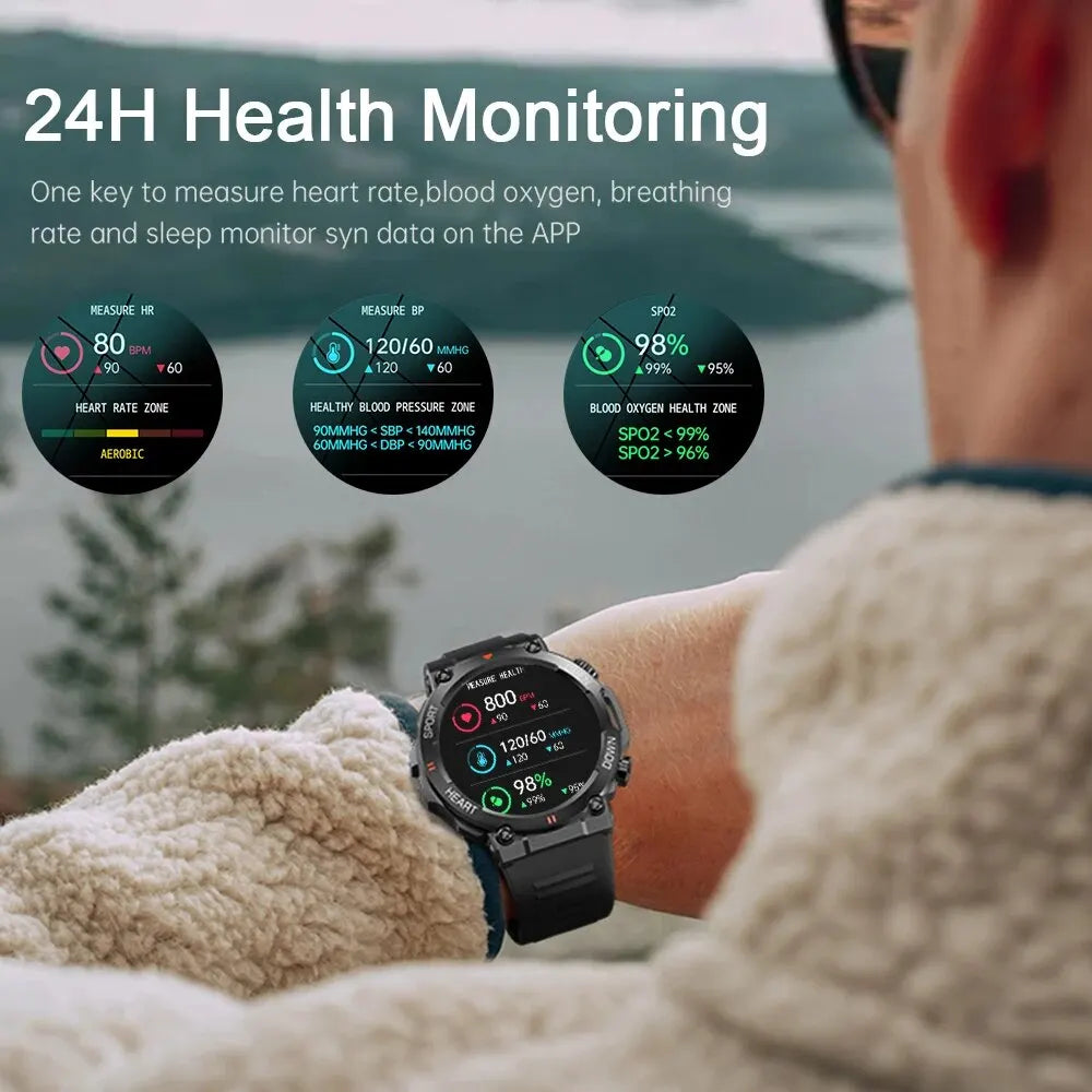 1.39 inch Men's Bluetooth Smart Watch | Fitness Tracker, Chronograph, Alarm