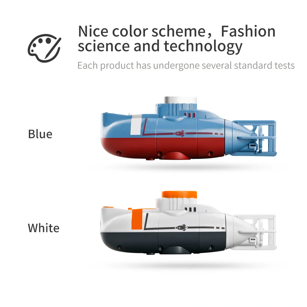 Mini RC Submarine | Remote Control, 5m Range, 23-25min Runtime