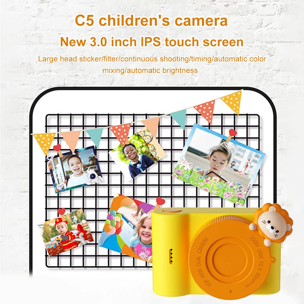 48MP Children's Digital Camera | HD Touch Screen, CMOS
